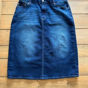 Cato Denim midi Skirt